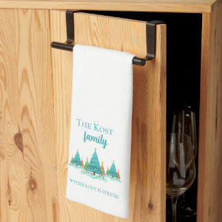 Personalized Christmas Kitchen Towels
