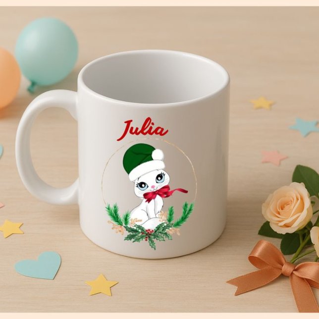 Personalized Christmas kitty – Holiday Coffee Mug (Creator Uploaded)
