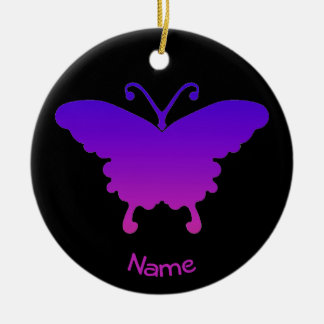 Personalized Christmas Ornament Butterfly Cool