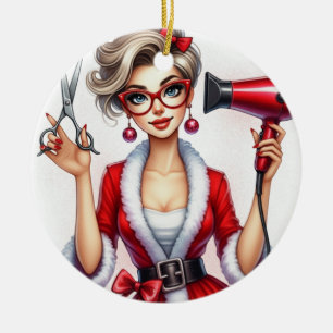 Personalized Christmas Ornament for Hairdresser
