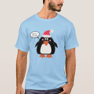 Personalized Christmas Penguin T-Shirt