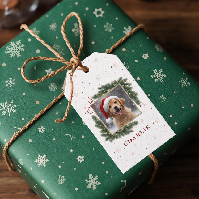 Personalized Christmas Pet Photo – Holiday  Gift Tags (Creator Uploaded)