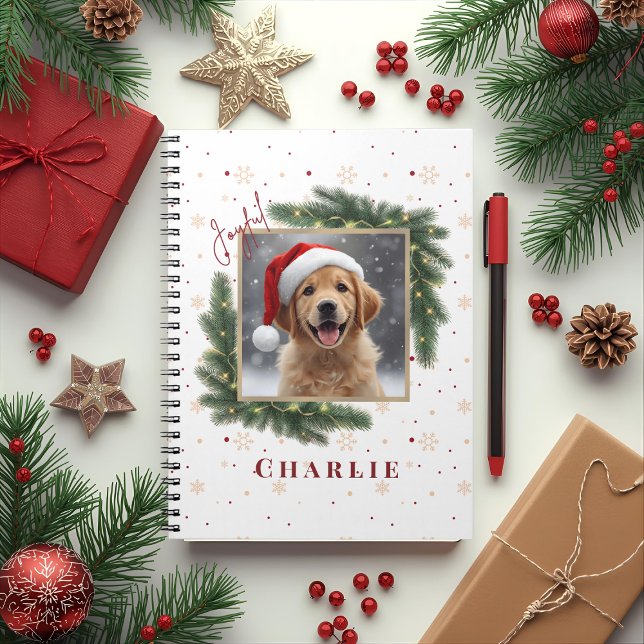 Personalized Christmas Pet Photo – Holiday  Notebook (Creator Uploaded)