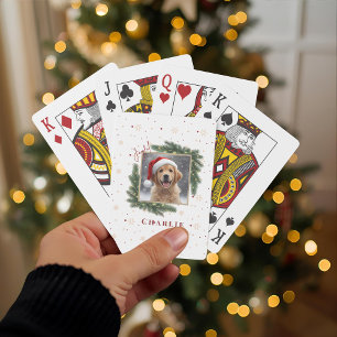 Personalized Christmas Pet Photo – Holiday Playing Cards