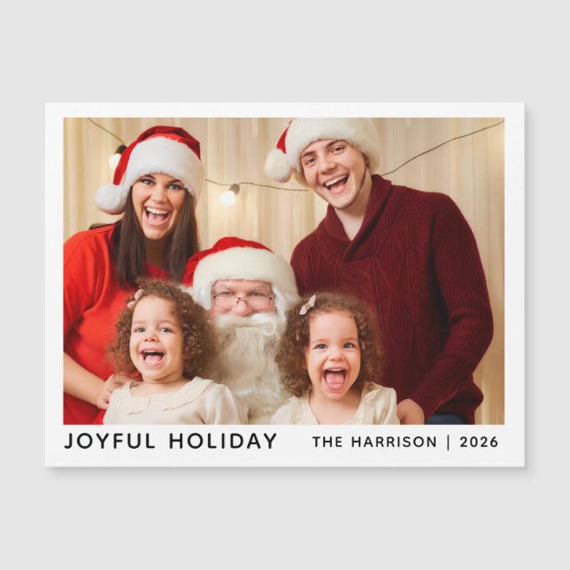 Personalized Christmas Photo Keepsake Holiday  (Front)