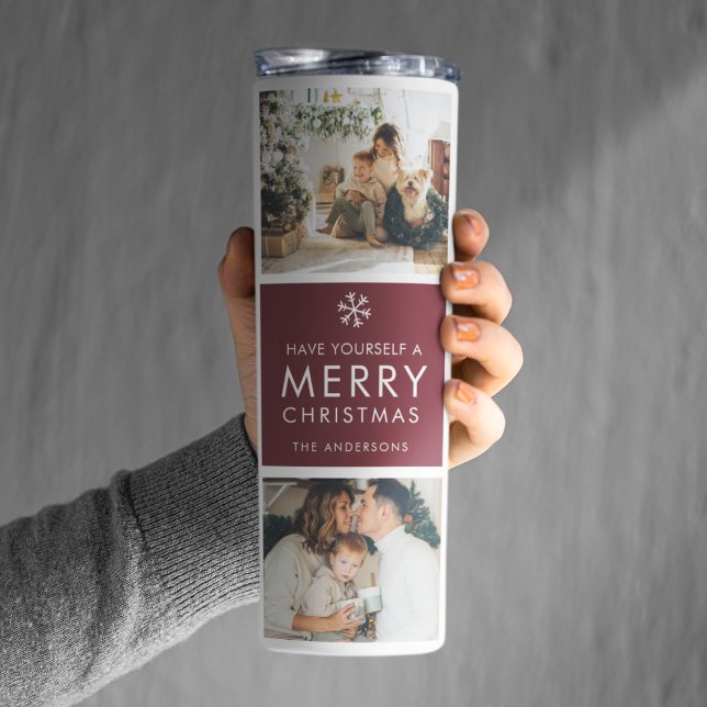 Personalized Christmas Photo Thermal Tumbler (Creator Uploaded)