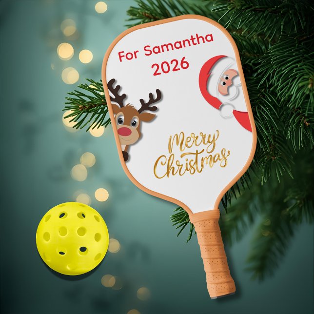 Personalized Christmas Pickleball Paddle 2026 (Creator Uploaded)