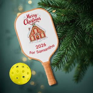 Personalized Christmas Pickleball Paddle for mom