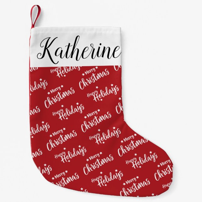Personalized  Christmas Stockings Custom Name (Front)