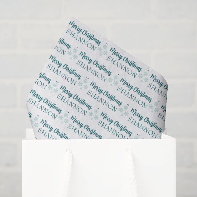 Personalized Christmas Tissue Paper (Gift Bag)