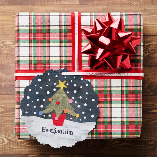 Personalized Christmas Tree Decoration Card (Insitu (Gift))