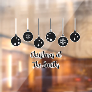 Personalized Christmas Window Cling Ornament