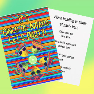 Personalized Cinco de Mayo Fiesta Lemon Lime  Invitation