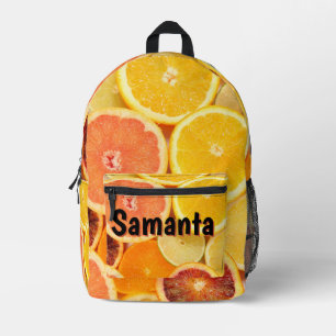 Personalized Citrus Backpack Fresh Fruits Kids