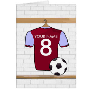 Personalized Claret Blue Football Soccer Jersey
