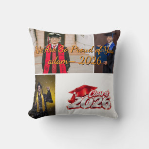 Personalized Class of 2026 Graduation Photo Pillow