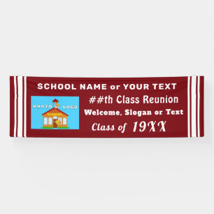 Personalized Class Reunion Banners Decorations
