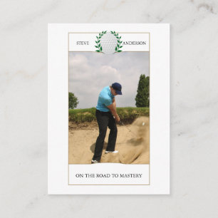 Personalized Classic Golf Club Name  Business Card