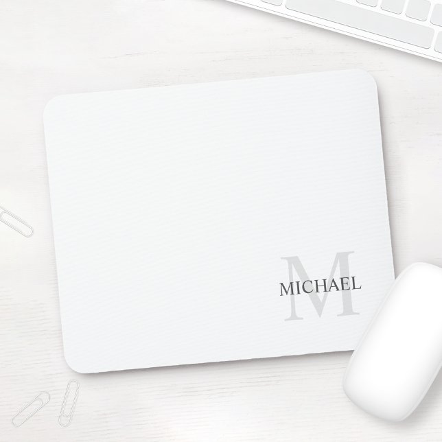 Personalized Classic Monogram and Name Mouse Pad (Creator Uploaded)