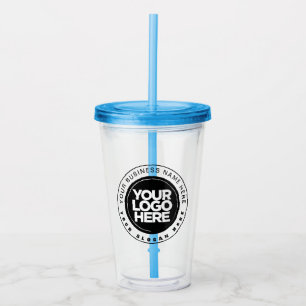 Personalized Clear Tumblers with lid and straw