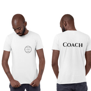Personalized Coach Clothing Your Custom Logo T-Shirt