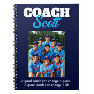 Personalized Coach name players  Notebook