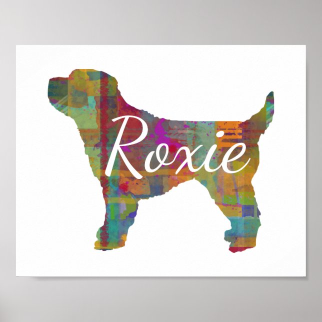 Personalized Cockapoo Dog Print Poster (Front)
