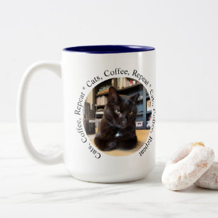 Personalized Coffee Cat Mug