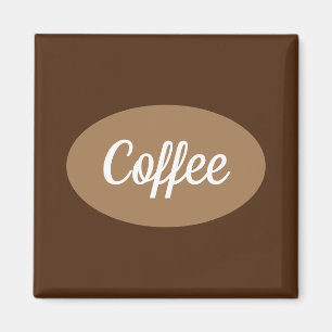 Personalized coffee in white Magnet