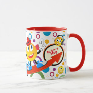 Personalized Colorful Comic Emoji Design Mug