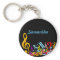 Personalized Colorful Jumbled Music Notes on Black