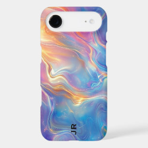 Personalized Colorful Opal Swirly Marble Texture