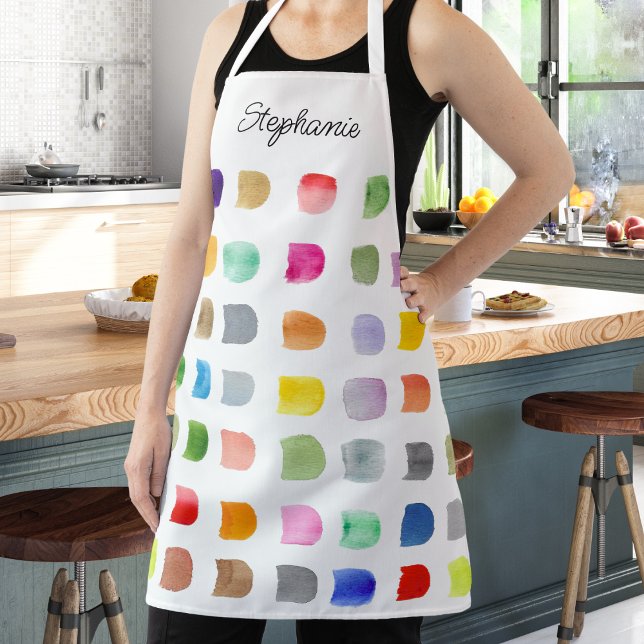 Personalized Colorful Pattern Apron (Creator Uploaded)
