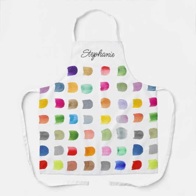 Personalized Colorful Pattern Apron (Front)