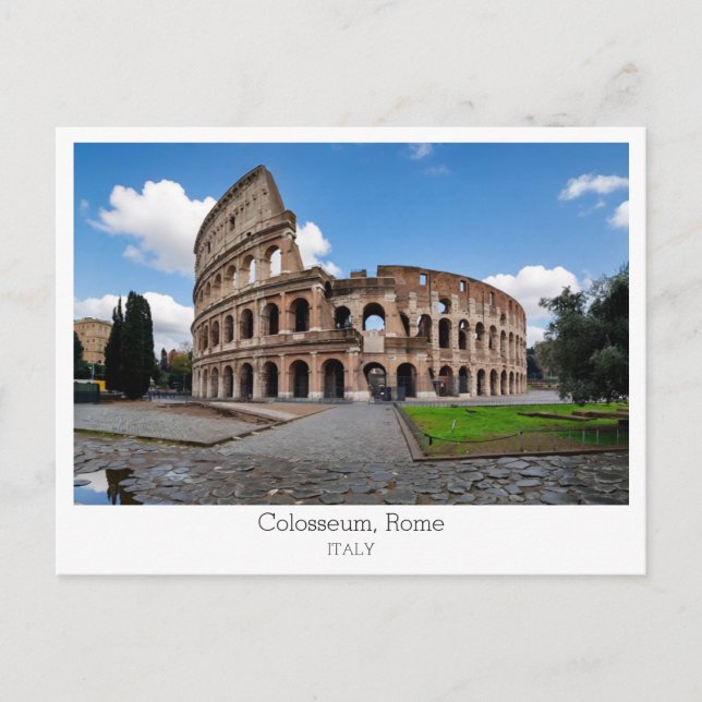 Personalized, Colosseum, Rome, Italy Postcard (Front)