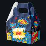 Personalized Comic Book Hero Party Boxes<br><div class="desc">Transform your child's birthday into an epic adventure with our Ultimate Comic Book Themed Party Box! Packed with everything you need to create a heroic atmosphere,  this party box is designed to delight young fans of comic book adventures.</div>