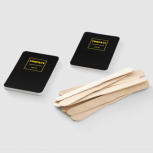 Personalized Company Black Modern Custom Business Hand Fan
