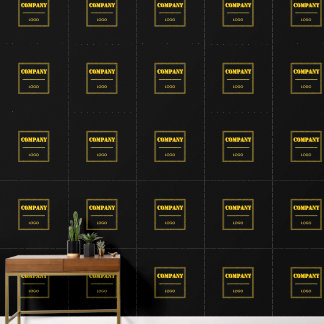 Personalized Company Black Modern Custom Business Wallpaper