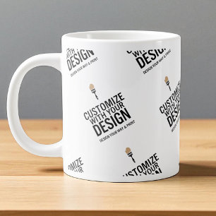Personalized Company Branded Custom Minimalist  Large Coffee Mug