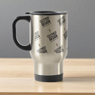 Personalized Company Branded Custom Minimalist  Travel Mug
