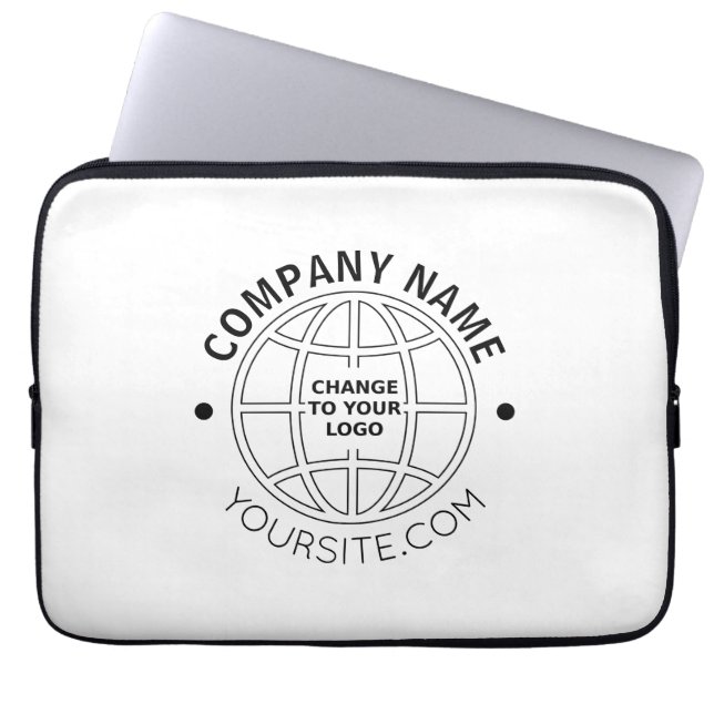 PERSONALIZED COMPANY LOGO WEB ADDRESS LAPTOP SLEEVE (Front)