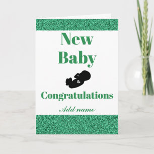 Personalized Congratulations new baby card