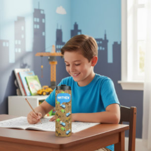 Personalized Construction Vehicles & Workers Thermal Tumbler
