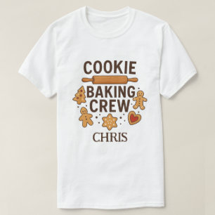 Personalized Cookie Baking Crew – Custom Name T-Shirt