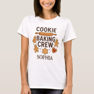 Personalized Cookie Baking Crew – Custom Name T-Shirt