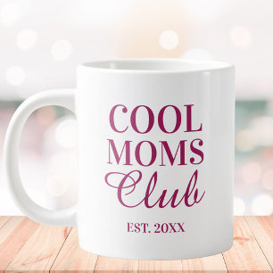 Personalized Cool Mom Club Quote Mothers Day Large Coffee Mug