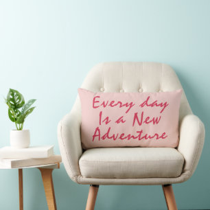 PERSONALIZED COOL TEXT QUOTE SIMPLE STYLISH MODERN LUMBAR CUSHION