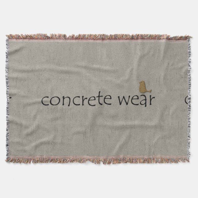 Personalized Cool Urban Concrete Wear  Blanket (Front)
