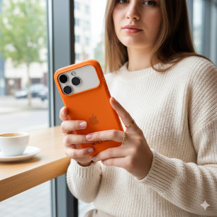 Personalized Cosmic Orange iPhone Case with Custom
