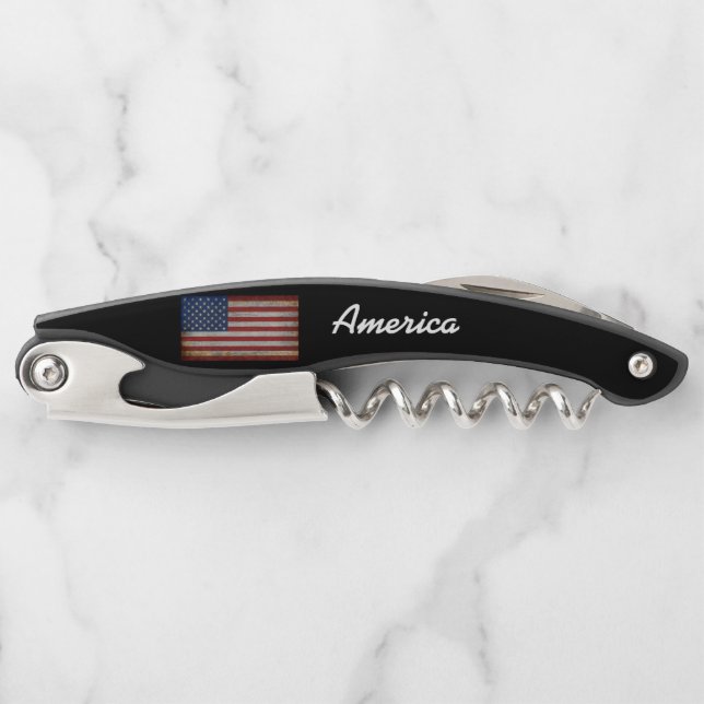 PERSONALIZED COUNTRY FLAG CUSTOMIZABLED CORKSCREW (Front)